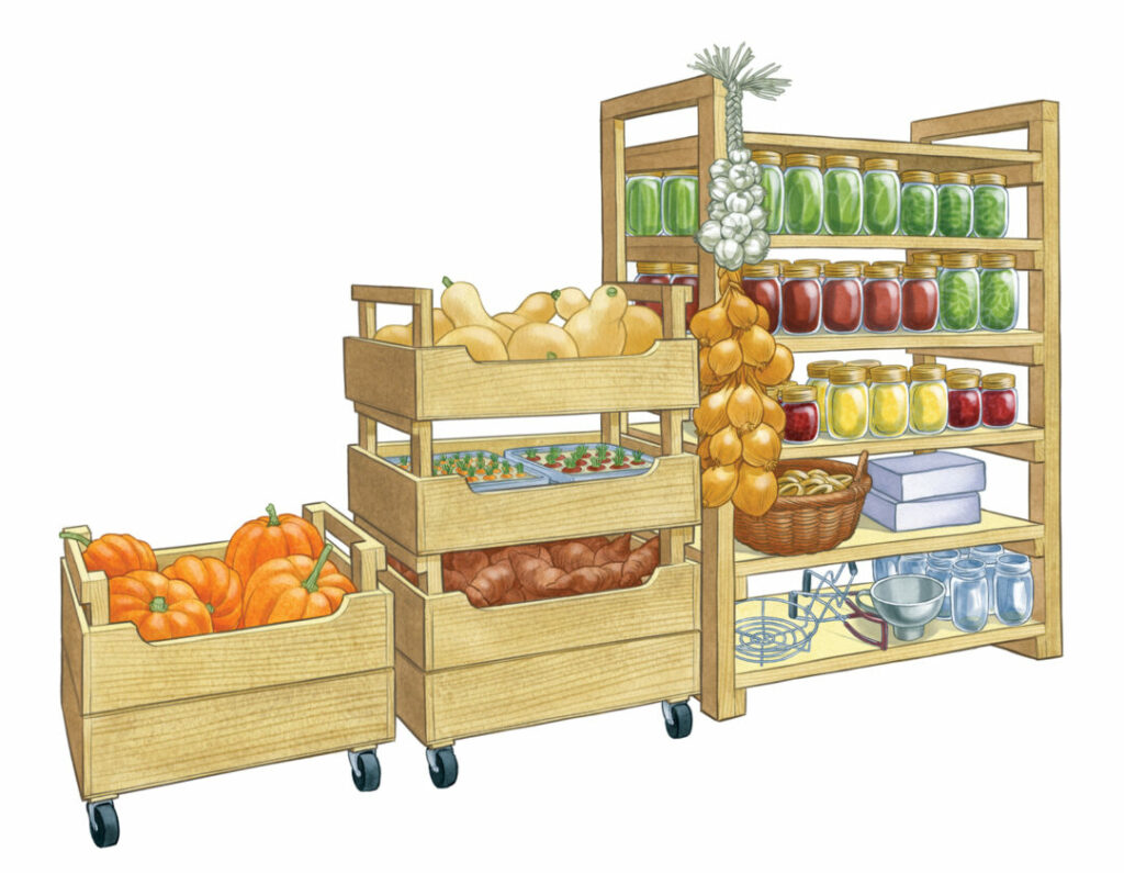 DIY Produce Storage